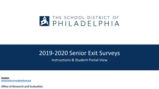 2019-2020 Senior Exit Surveys