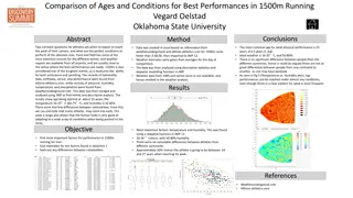 Optimal Ages and Conditions for 1500m Running Performance