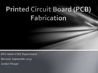Printed Circuit Board (PCB) Fabrication