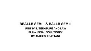 BBALLB SEM II & BALLB SEM II
