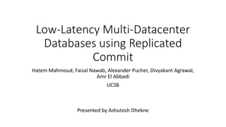 Low-Latency Multi-Datacenter Databases Using Replicated Commit