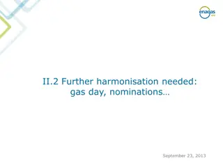 Gas Day Nominations Harmonisation Needed