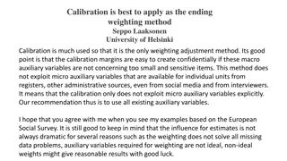 Calibration as the Best Weighting Method: Exploring European Social Survey Data