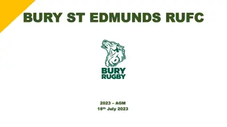 BURY.ST.EDMUNDS.RUFC.AGM Agenda & Reports 2023