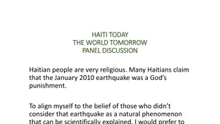 Haiti Today: Religious Beliefs Since 2010 Earthquake