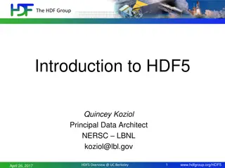 Introduction to HDF5