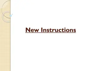 New Instructions