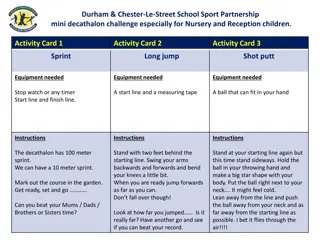 Mini Decathalon Challenge for Nursery and Reception Children