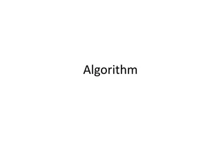 Algorithm Design Basics: Naming and Sequence