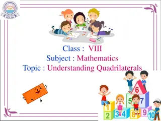 Topic : Understanding Quadrilaterals