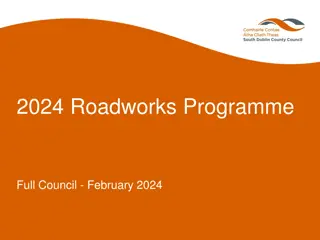 2024 Roadworks Programme Summary