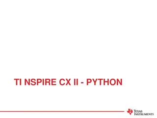TI-Nspire CX II Python Rover Programming