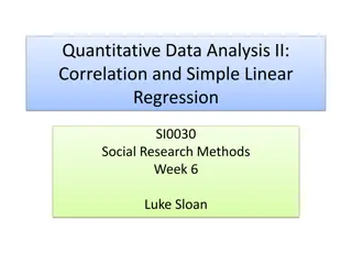 Correlation and Simple Linear Regression in Social Research Methods