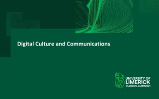 Digital Culture and Communications
