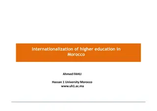 Internationalization of higher education in  Morocco