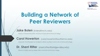 Building a Peer Reviewer Network in Southern WV