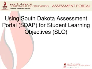 Using SDAP for Student Learning Objectives