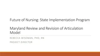Maryland Nursing Articulation Model Revision