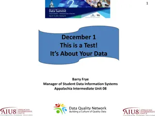 Test Data Management at Appalachia Intermediate Unit 08