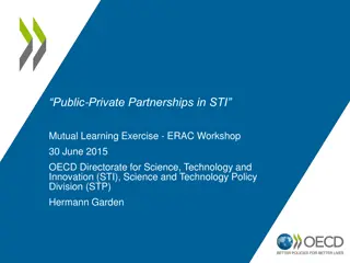 Public-Private Partnerships in STI - Revisiting Definitions and Frameworks