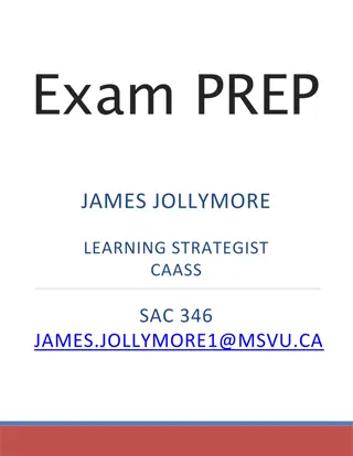 Exam Preparation Strategies