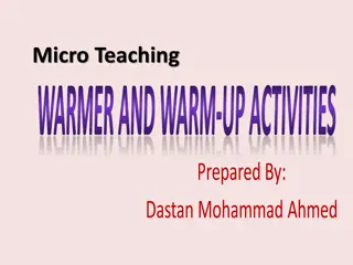 WARMER AND WARM-UP ACTIVITIES