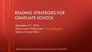 Effective Reading Strategies for Graduate School