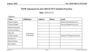 IEEE 802.11-23/2124r0 TXOP Adjustment for Inter-BSS R-TWT Schedule Protection