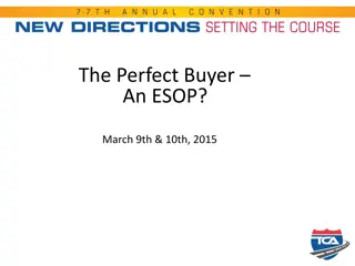 The Perfect Buyer An ESOP? - Understanding Employee Stock Ownership Plans