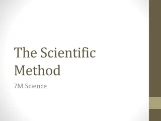 The Scientific Method - Investigating the World