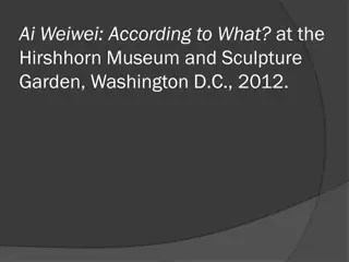 Ai Weiwei's Powerful Artistic Responses