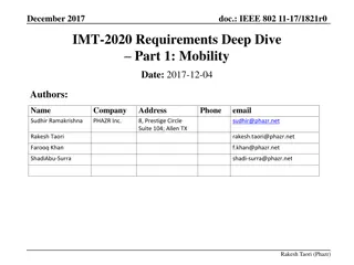 IMT-2020 Mobility Requirements Deep Dive Part 1