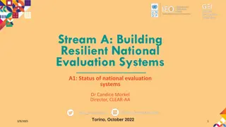 Building Resilient National Evaluation Systems: Challenges and Solutions