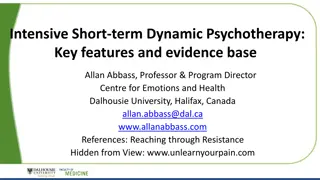 Key Features of Intensive Short-term Dynamic Psychotherapy