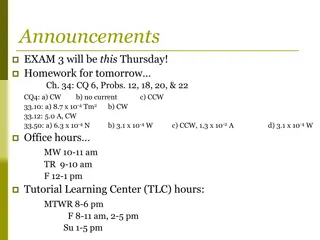 Announcements