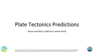Plate Tectonics Predictions & Transformations