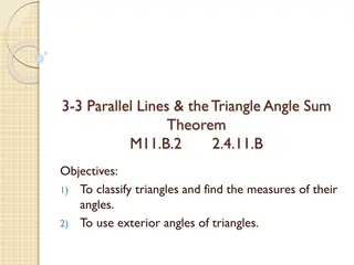 Triangle Angle-Sum Theorem & Exterior Angles