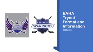 BAHA Tryout Format and Information 2024-2025
