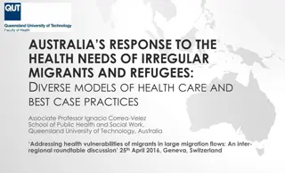 Australia's Health Care Models for Irregular Migrants and Refugees