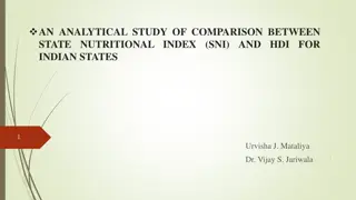 Comparative Study Between State Nutritional Index (SNI) and HDI for Indian States