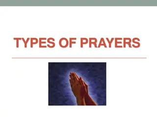 Types of Prayers and Important Prayer Considerations