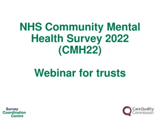 NHS Community Mental Health Survey 2022: Webinar Agenda and COVID-19 Implications