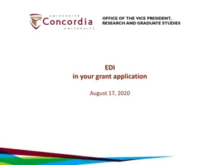 EDI Components in Grant Applications