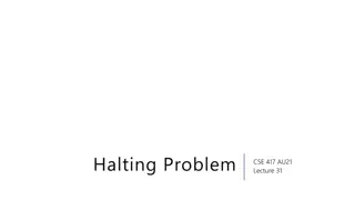 Undecidability and the Halting Problem