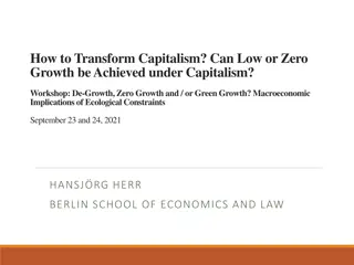 Rethinking Capitalism: Achieving Low or Zero Growth