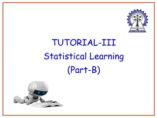 TUTORIAL-III Statistical Learning (PART-B)