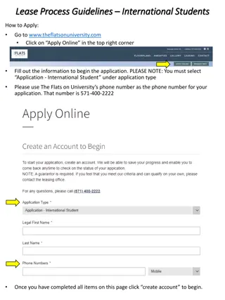 Lease Process Guidelines