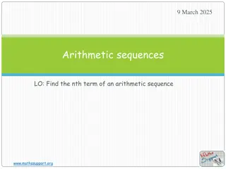 Arithmetic sequences