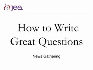 Writing Effective Interview Questions for News