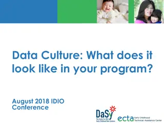Data Culture at IDIO Conference August 2018